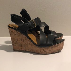 ✰ BLACK CORK WEDGES ✰